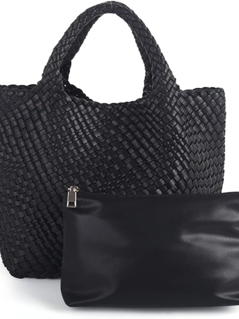 Hand Woven Bag Tote BagS For Women Top Handle Shoulder Vegan Leather Large Trave